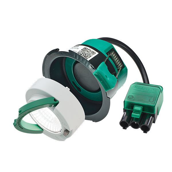 Firestay Geo® LED Sustainable Modular Downlight Housing